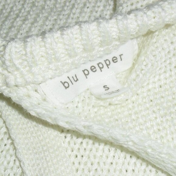 Blu Pepper Womens Sweater Tan Off White Sz. Small - Picture 2 of 3